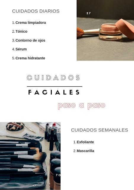 CUIDADOS FACIALES PASO A PASO