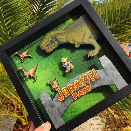 30 cuadros Diorama de Video Juegos que marcaron tu infancia