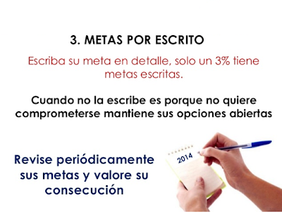 Escriba sus Metas