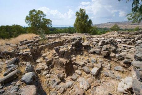 Ruinas en Bethsaida donde se ha encontrado la Puerta de la Ciudad