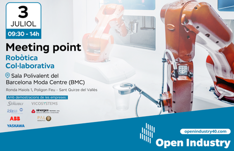La comunidad Open Industry 4.0 organiza un Meeting Point dedicado a la robótica colaborativa