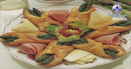 Rollitos de Esparragos con Jamon y Queso