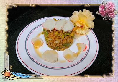 ENSALADA DE QUINOA Y LANGOSTA CON ACEITE DE SÉSAMO