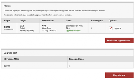 ▷ Cómo actualizar a Emirates First Class usando puntos Screen-Shot-2019-05-10-at-5.17.29-PM-e1557775160282 ▷ Cómo actualizar a Emirates First Class usando puntos