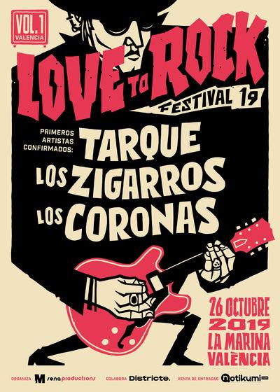 Love to Rock Festival, el 26 de octubre en Valencia con Tarque, Los Zigarros, Los Coronas...