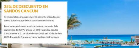 Sandos Hoteles - Nuevas ofertas - escapada de invierno Mexico