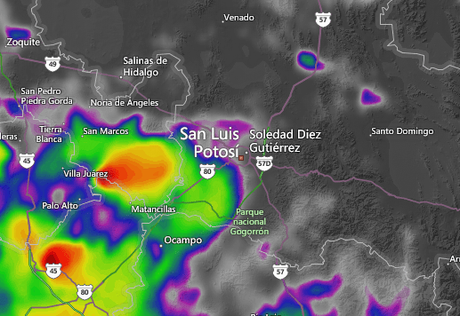 Se pronostica semana lluviosa y con calor para San Luis Potosí