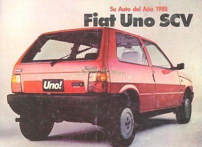 Fiat Uno SCV, auto del año 1988