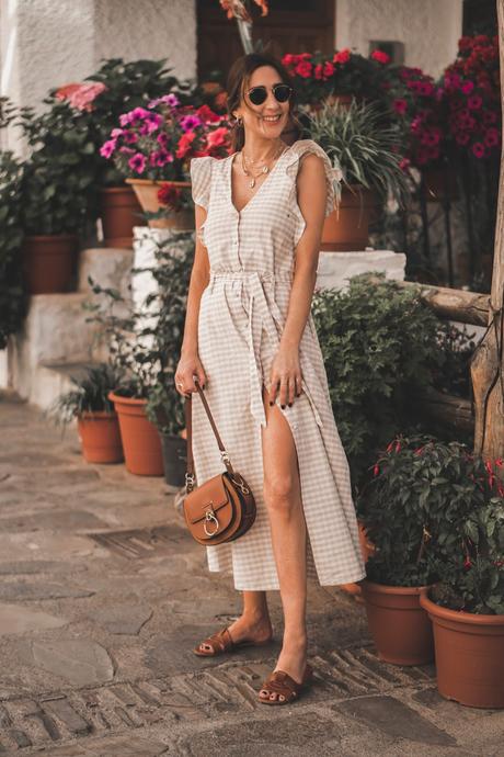 VESTIDO RÚSTICO ZARA + DE COMPRAS POR GRANADA: COMPRAS CONMIGO-VLOG vestido midi lino zara