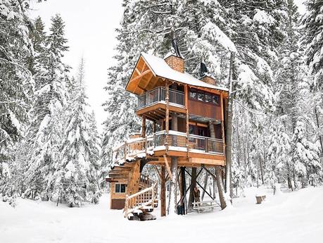 columbia-falls-montana-treehouse ▷ Las casas del árbol más frescas para quedarse en todo el mundo