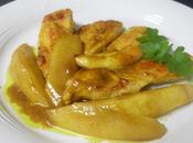 Pechuga pollo miel mango curry