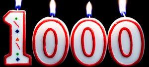 Cuando este artículo llegue a 1000 haré algo atrevido