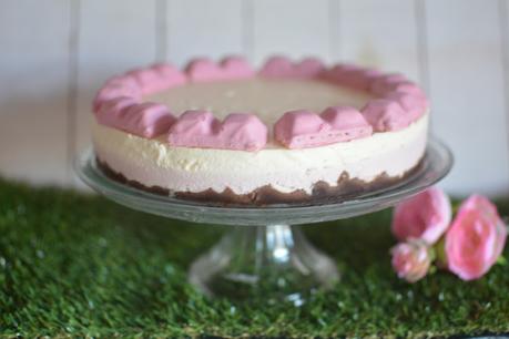 Cheesecake con mascarpone de frambuesa y vainilla Cheesecake con mascarpone de frambuesa y vainilla