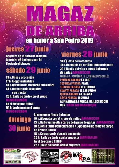 Fiestas en Magaz de Arriba en honor a  San Pedro 2019