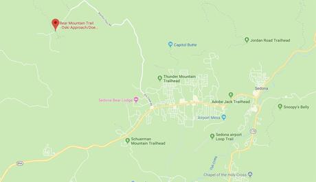 Bear-Mountain-Location.jpg.optimal ▷ Senderismo Bear Mountain Trail en Sedona, Arizona
