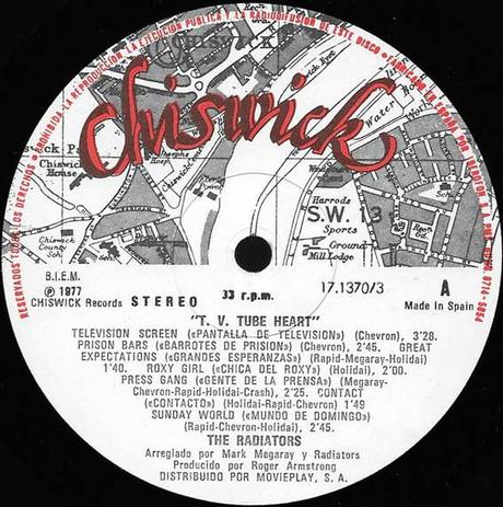 The Radiators from the space -Tv tube heart Lp 1978 The Radiators from the space -Tv tube heart Lp 1978