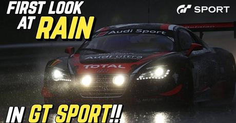 Se muestra el efecto climático de la lluvia en Gran Turismo Sport