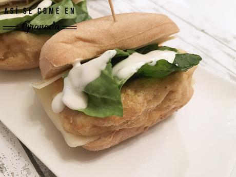 Hamburguesa de garbanzos Hamburguesa de garbanzos