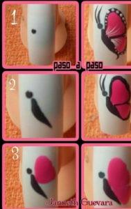 Mariposas en Uñas Paso a Paso