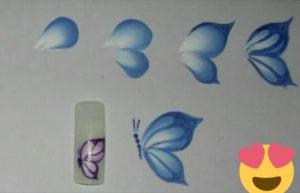 Mariposas en Uñas Paso a Paso