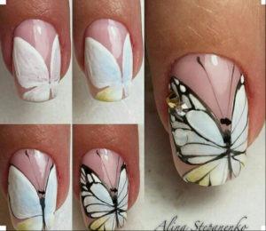 Mariposas en Uñas Paso a Paso