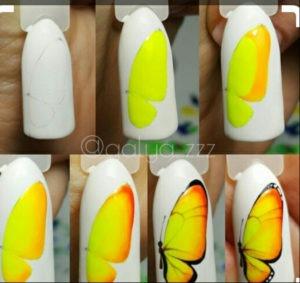 Mariposas en Uñas Paso a Paso