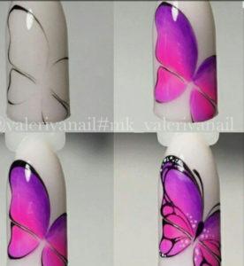 Mariposas en Uñas Paso a Paso