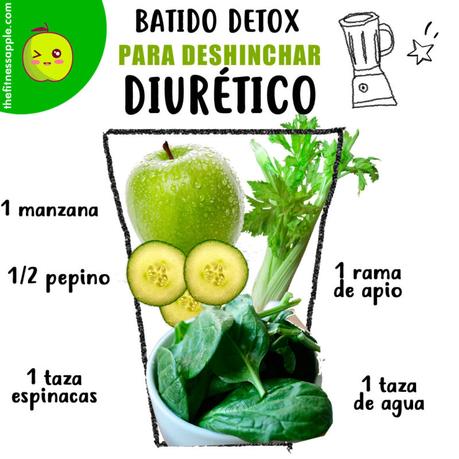 Jugo Detox diurético y depurativo