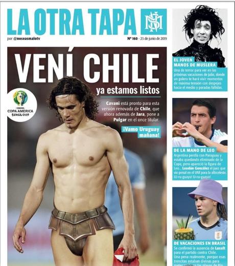 Portada de diario uruguayo prende el partido ante Chile “Vení , que ya estamos listos!