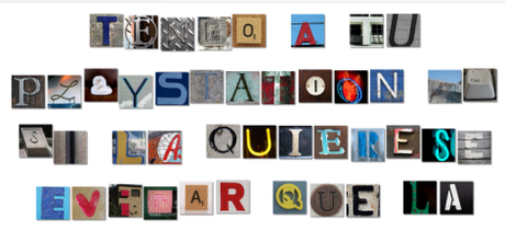 Notas y carteles de rescate: editables, on-line, fuentes...