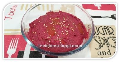 Hummus de remolacha