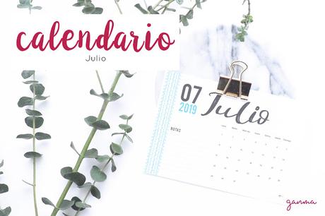 Freebie: Calendario Julio