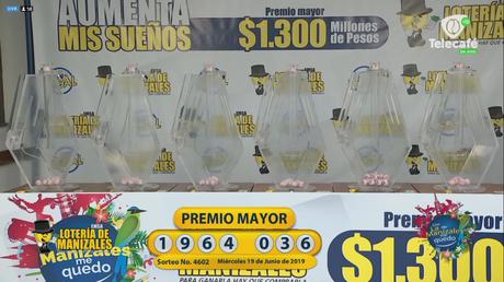 Lotería de Manizales 26 de junio 2019