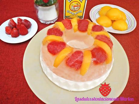 Gelatina  con Frutas y Queso