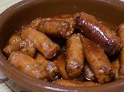 Chorizos vino blanco