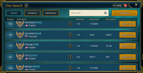 RAID: Shadow Legends Clanes