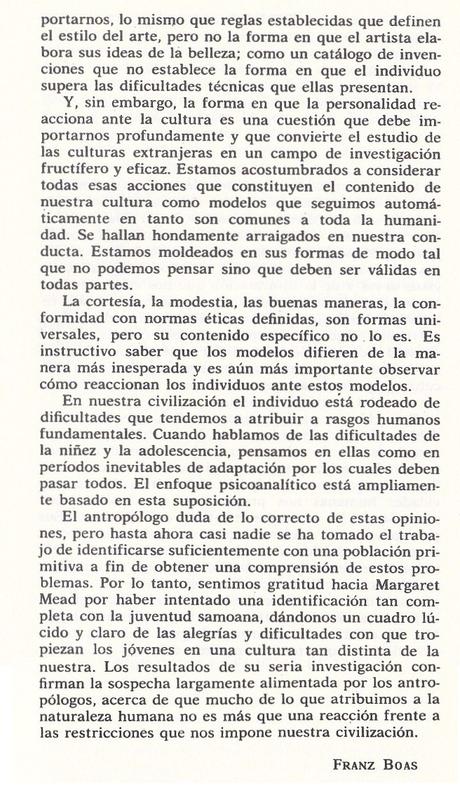 Un texto de Franz Boas