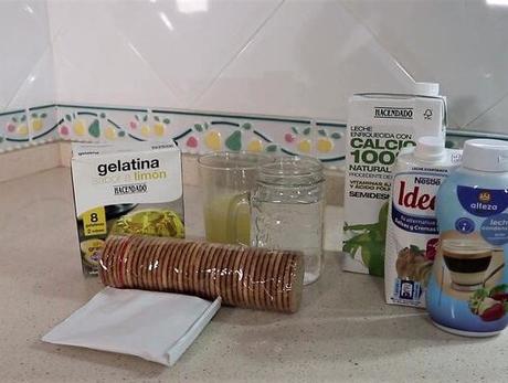 Ingredientes para hacer tarta de limón y leche condensada en Thermomix