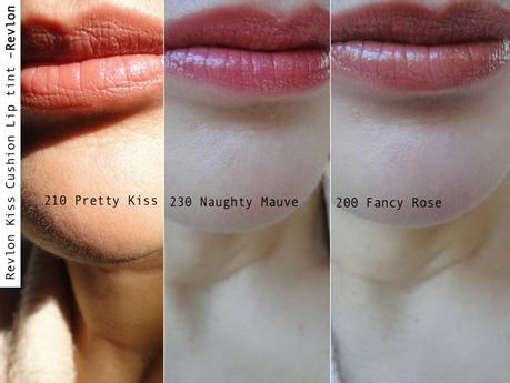 Revlon Kiss Cushion Lip Tint, labios teñidos.