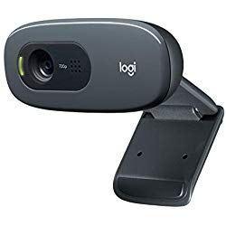 Logitech C270 HD - Webcam para videoconferencias con Pantalla panorámica, con micrófono Reductor de Ruido y corrección de iluminación automática, Negro