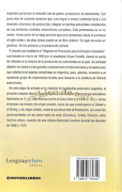 Un siglo de autos argentinos, volumen II