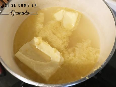 Crema fria de limón Crema fria de limón