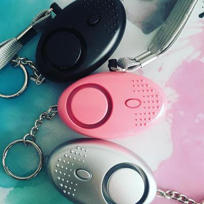 alarma, llavero, linterna, 