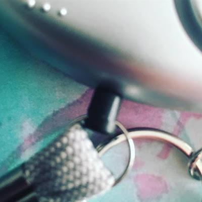 alarma, llavero, linterna, 