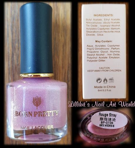 Manicura con Rouge Stray de Born Pretty Store (y Odorless Fast Dry Top Coat)