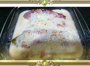 Endibias gratinadas bechamel jamón