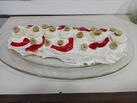 Vista del rollo de patata Vista del rollo de patata terminado