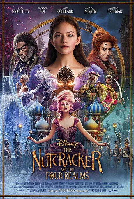 Morgan Freeman, Helen Mirren, Richard E. Grant, Eugenio Derbez, Keira Knightley, Mackenzie Foy, Misty Copeland, and Jayden Fowora-Knight in The Nutcracker and the Four Realms (2018)