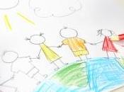 padres dibujo niños