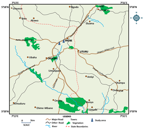 Caracterización de los sedimentos del Cretácico superior en el eje Ikpankwu-Ihube, Okigwe, sureste de Nigeria